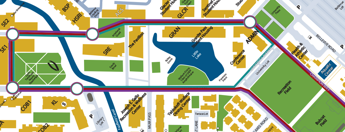 HSRI walking meeting map